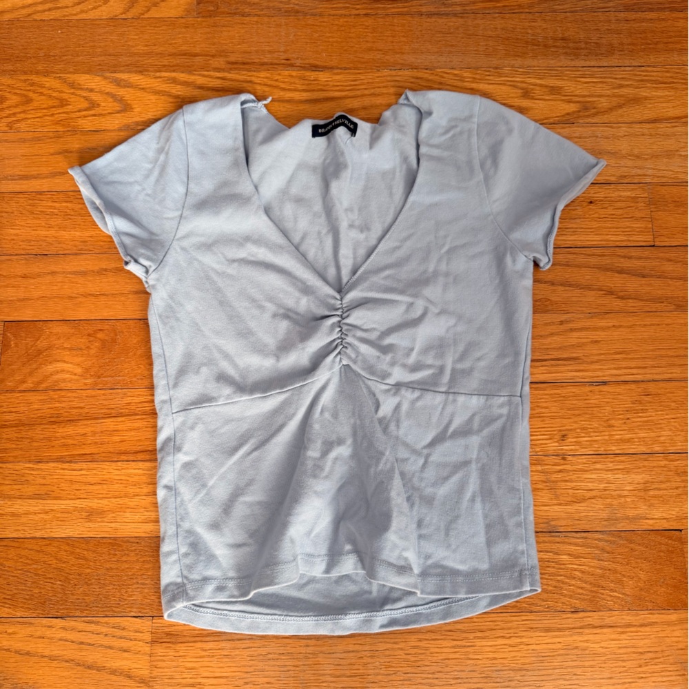 Brandy Melville Light Blue baby tee